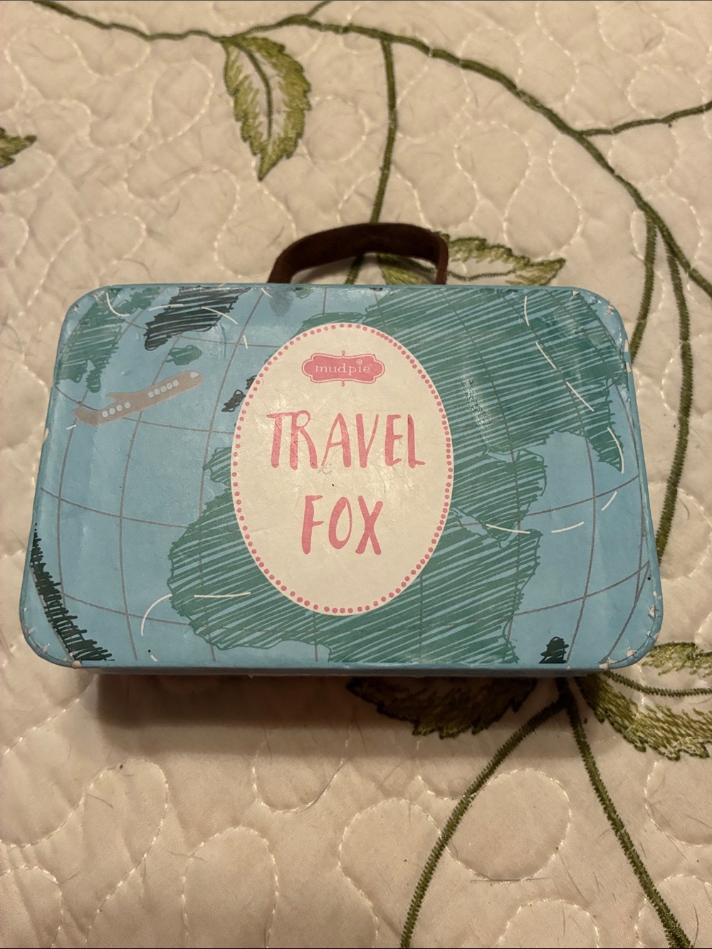 Small Cardboard Suit Case Travel Fox